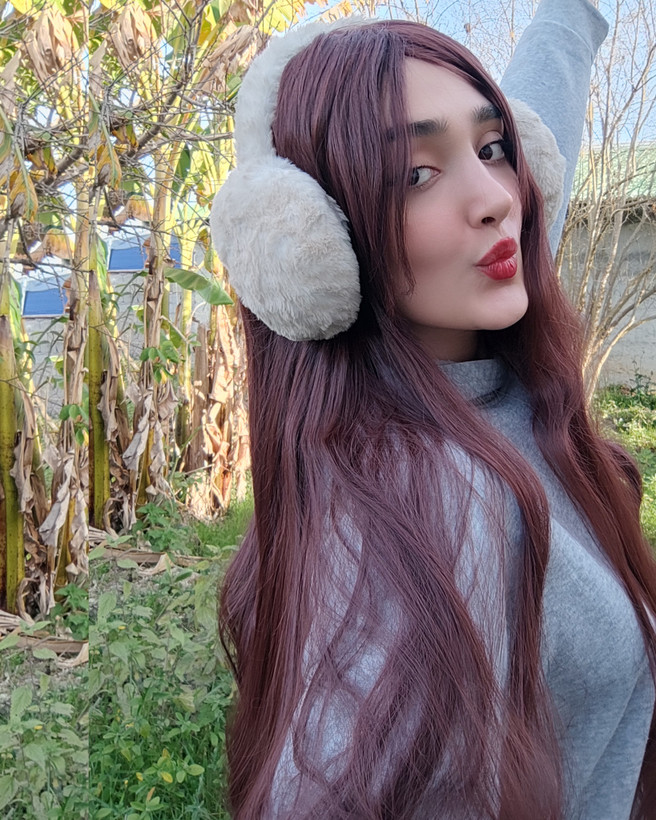 کلاهگیس بلند یک متری قهوه ای