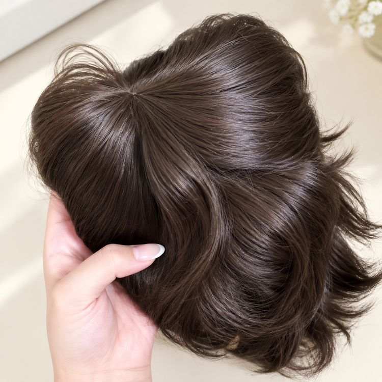 کلاهگیس کوتاه قهوه ای